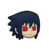 100pcslot Anime Comic Sasuke Soft Pvc обувь обуви Jibtz для аккуратных аксессуаров Clog Babe