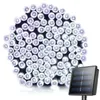 Outdoor Solar panel Powered 7 Colors 12M 22m Light 100 LED 200led String Fairy Automatic Garden Waterproof Christmas Party Decoration Lamp