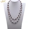 Jyx elegant stil naturlig sötvattenspärlor halsband 3 färger 8-9mm långa halsband kvinnor 47 "