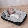 Chenils stylos Super doux canapé lits pour chiens fond imperméable polaire lit chaud pour grande taille chat de compagnie accessoires d'hiver 172U