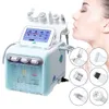 6 in 1 Hydrogen Oxygen Small Bubble RF Beauty Machine Face Lifting Dermabrasion Device Skin Scrubber Facial Spa