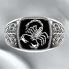 Modyle Top-qualité Style Gothique Punk Scorpion Mâle Rétro Bague Motif Anneaux pour Hommes Bijoux