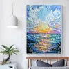 Abstract Posters And Prints Canvas Painting Wall Art Pictures For Living Room Home Decor Colorful Clouds Sea Wave Landscape