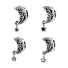 Se adapta a las pulseras Pandora 20 piezas Moon Star Dangle Silver Charm Bead Beads sueltos para venta al por mayor Diy European Sterling Jewelry Marking Charm Women