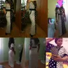Afryki Dresses for Women Dashiki Polka Dot African Odzież Plus Size Lato Biały Czarny Drukowane Retro Bodycon Długie Długie Afryki X0529