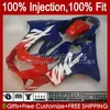 Motorcycle OEM Bodywork For HONDA CBR600FS CBR 600 F4 FS CC 600F4 Body 54No.154 CBR600F4 99 00 CBR600 F4 Blue red new 1999 2000 600CC 1999-2000 Injection mold Fairing