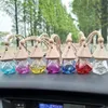 Auto Parfumflesje Hanger Essentiële Olie Diffuser 9 Kleuren Zak Kleding Ornamenten Luchtverfrisser Hangers Lege Glazen Flessen geur