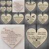 Festival Wall Art Hanger Heart Shape Beste Mum Vriendschap Hemel Whisper Slogan Herdenking Goede Tijd Houten Woondecoratie Keepsake 1 45CS L2