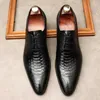 Dress Shoes Genuine Leather Wedding Men Black Italian Business Lace Up Formal Luxury Elegant Party Oxford Shoe Size 11 12