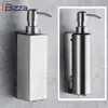 Liquid Soap Dispenser IIBizza High Quality Black Bathroom Accessories Stainless Steel 304 Wall Mounted Organize