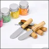 Cake Tools Bakeware Kitchen, Dining Bar Home & Garden 10Cm Stainless Steel Spata Butter Cream Scraper With Wooden Handle Cheese Knife Kitche