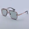 Männer berühmte Markendesigner Sonnenbrille Mode Luxus Gold Vintage Retro Frame Square Metal Form Frauen Mann Randless klassische Sonnenbrille Brille UV Objektiv Orginal Box 121