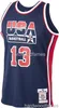 Stitched Mullin Retro Basketball Jersey # 13 USA 1992 Dream Team Jersey custom men women youth basketball jersey XS-5XL 6XL