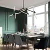 Minimalistyczny styl drzewa gałąź Lampa Post Nowoczesny Designer Nordic LED Lampy Wisiorek Restauracja Żyrandol Willa Widelec