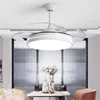 Ceiling Fans ORY Lamp With Fan 3 Colors LED Remote Invisible Blade For Home Dining Room Bedroom Parlor Office