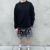 Hip-hop tvättad gammal vintage askyurself shorts män kvinnor 11 avslappnad lös högkvalitativ v7 kamouflage breechoth Men's309k