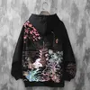 Anime Tröjor Kinesisk stil Män Black Hoodies Sweatshirts harajuku Oversized Pullovers Sweatshirts for Women cs455 210928