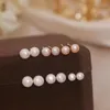 Stud 5mm7mm Classic Freshwater Natural Pearl Earrings for Women Girls Elegant Simple Bride Wedding Party Jewelry Gifts7026158