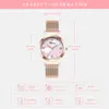 Chenxi Luxe Femmes Robe Montres Pleine Maille En Acier Ou En Cuir Bracelet Quartz Montre Dames Montres Femmes Relojes Mujer Q0524