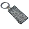 Fashion Party Favor PU Porte-cartes en cuir Gland Bracelet Téléphone portable Porte-monnaie Imprimé léopard