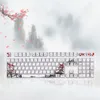 Wangjiang Plum Blossom PBT Cinco Lados Tye-subbed 108 Keys Perfil OEM Keycap para DIY mecânico teclado Keycaps