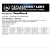 Óculos de sol HKUCO Lentes de reposição polarizadas para feedback BlueBlack 2 pares5255271