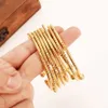 Can Open Fashion Dubai Bangle Jewelry 18 k Solid Fine Yellow Gold Gf Dubai Bracelet for Women Africa Arab Items Price Select Q0717