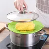 Keuken Opslag Organisatie Siliconen Deksels Cookware Spill Stopper Anti-Overloop Plugging Pot Deksel Accessoires Potten Huishouden U3