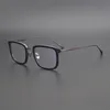 Модные солнцезащитные очки рамки дизайнер бренда ацетатные титановые очки Рамки мужчины женщины высокий качество большие квадратные очки прозрачная линза Prescrc