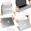 Custodia Crystal Clear per MacBook per Air Pro 11 12 13 14 15 16 pollici Custodia rigida anteriore posteriore per laptop Full Body Shell Cover A1466 A1932 A2681 A1706 A1278 A2442 A2485 A2141