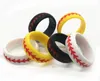Acessórios para acessórios esportivos de titânio Anel de casamento de silicone para homens beisebol, 3 pacotes de ajuste confortável, espessura de 2,5 mm