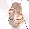 Fashion Ladies Watches 36mm Conch 3D Leopard Dial Swiss Quartz Womens Watch Sapphire Rose Gold Steel Diamond Bezel Leather Strap Hello_Watch HWCR