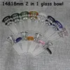 Wholesale Male 14mm 18mm hookah Glass Bowls Clear Black Pink Blue tobacco Bowl Bubble For Water Pipes Bongs Dab Rigs