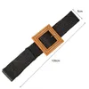 Belts Square Buckle Braided Waist Belt Women Adjustable Bohemia Dress Clothes Ornament Fashion Casual Knitted Accessories