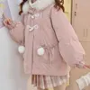 parka rose pour fille