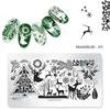 Stainless Nail Art Stamping Plates Kit för naglar Målning Design Stämpel Allt Manikyr Tillbehör och Verktyg NAP006