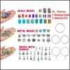 Boucles d'oreilles Collier Parures de bijoux Ornements de Noël Ensemble de bracelets à faire soi-même Calendrier de l'avent Bracelets Aessory Kit Cadeau pour enfants Drop Delivery 2021