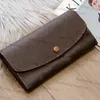 Partihandel Coin Purse kortväska handväskor 9 färger mode dragkedja pocke män kvinnor läder plånbok långa plånböcker med orange box klassisk brev tryck