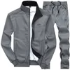 Spring Set Mannen Kwaliteit Sweatshirt + Broek Mannelijke Trainingspak Sporting Sweat Suits Mens Sportswear Sets Herfst Joggers Suits 210714