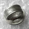 US 1920 반 달러 기념 공예 동전 반지 남성 또는 여성용 보석을위한 뜨거운 판매 (6-16) 좋은 품질의 동전 소매 / 전체 판매