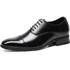 Jurk schoenen mannen PU lederen big size 38-46 3.5 cm hak elegante pak zakelijke formele oxfords heren