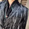 Marka Luksusowe Mężczyźni Blazer Business Dress Stage Blazer Formalne Wesele Blazers Casual Slim Fit Suit Coat Jacket Plus Size 5XL 210527