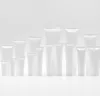 3ml-200ml branco plástico tube macio cosmético limpador facial cleanser hand shampoo packing apertar garrafas de hosepipe livre