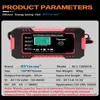 Caricabatteria per auto completamente automatico Strumenti Display digitale 12V Batterie per veicoli Caricabatterie Power Puls Riparazione Strumento per acido al piombo umido e secco