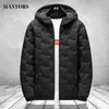 Hommes hiver Parkas manteau fermeture éclair poche épaisse vestes mâle mode décontracté solide streetwear surdimensionné veste hauts épais chaud 4XL 211008