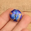 10pcs de polimento cloisonne redondo fofos de borboleta para joalheria fabricando brincos de bracelete diy de jóias acessórios de colar