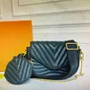 M56461 M56466 Yeni-Dalga Çok-Pochette Omuz Çantaları Moda Kadınlar Kombinasyon Yuvarlak Sikke Çanta Setleri Tote Lady Zincir Çantalar Luxurys Tasarımcılar Çanta M56468 M53936