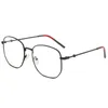 Rétro Anti lumière bleue lunettes cadre métal rond optique Sepectacles lentille plaine lunettes lunettes pour hommes femmes unisexe lunettes de soleil
