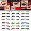 6 Paar wiederverwendbare Eyeliner-Aufkleber, langlebiger Augenlid-Stick, Katzenaugen-Make-up, doppelter Augenlid-Aufkleber, Eyeliner-Make-up-Aufkleber