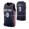 1 OBI Toppin Men Kidsork 9 RJ Barrett 30 Randle Mitchell 2020-21 Black City Basketball Jersey Youth S-3xl